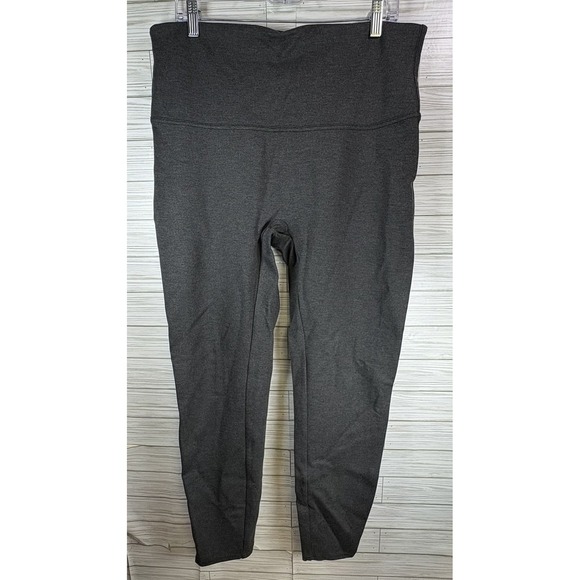 Spanx Women's Ponte Leggings Ankle Length Split Hem Sz 1X High Waist Tummy - Picture 1 of 9